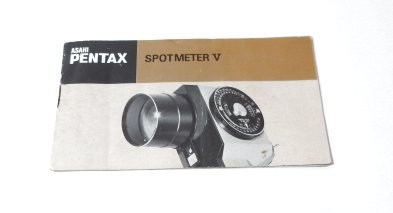 Pentax Spotmeter V Manual # 199 - Old Camera Stuff