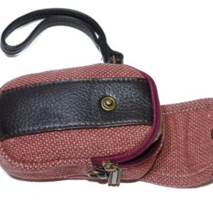 Camera Pouch Redish Canvas # 251